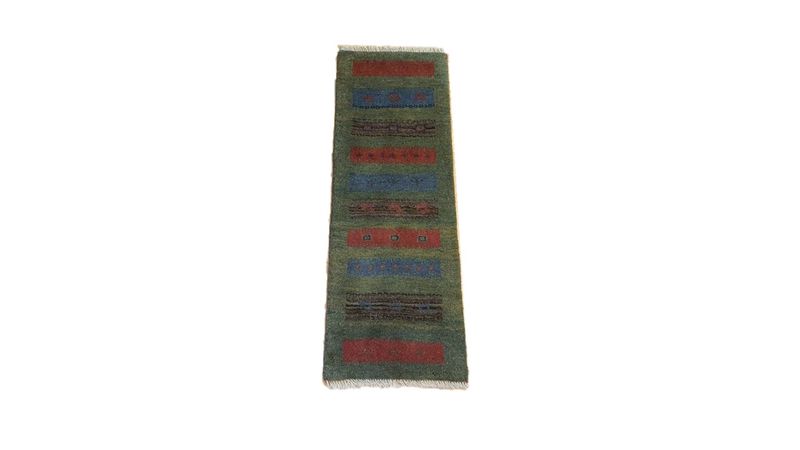 Persian Gabbeh Carpet 120cm x 40cm Hand Knotted
