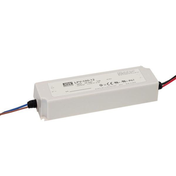 Meanwell LPV-100-12 LED Driver, 12V 8.5A, 100W, IP67, No Dimming