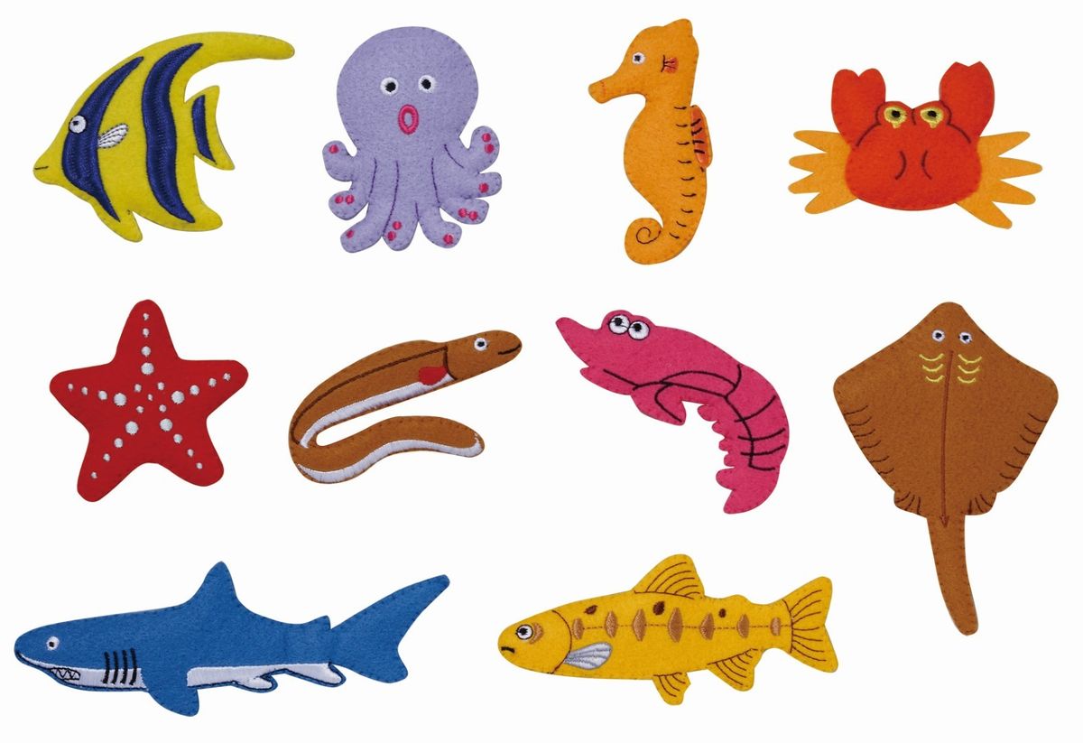 Sea Creatures - Felt Pieces in a Bag (10 Piece) | Buy Online in South  Africa 