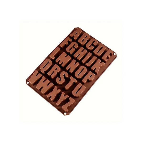 Trocraft Large Silicone Alphabet Mould Brown