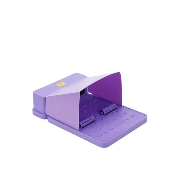 Multifunctional Electric Heater Foot Warmer With Massage roller-Purple