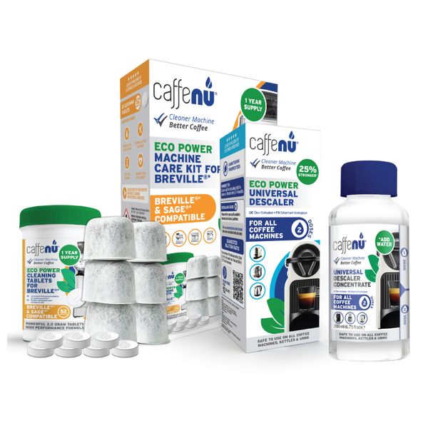 Caffenu Complete Care Kit for Breville - Tablets, Descaler, Water Filters