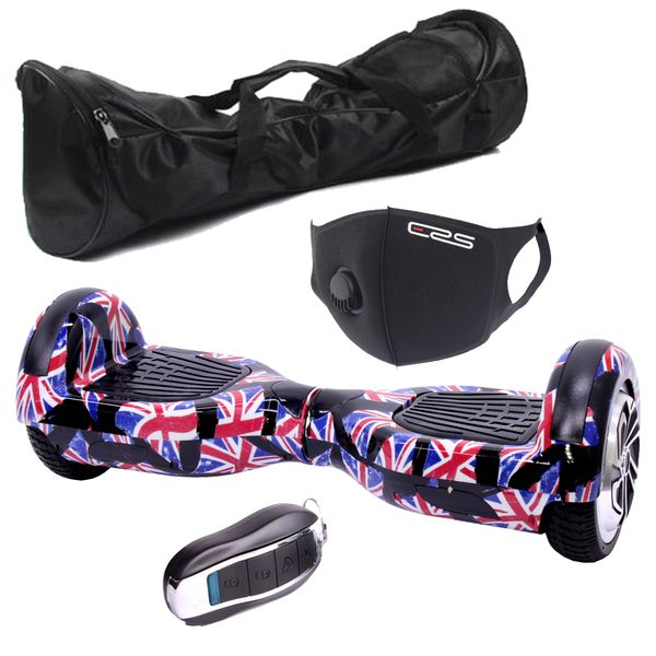 Self Balance Scooter 6.5" Hoverboard - LED - Bluetooth-Remote-Bag-Mask - UK