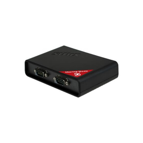 KALEA-INFORMATIQUE Dock Convertisseur Industriel Point d'accès Ethernet RJ45 TCP/IP vers 2 Ports série COM RS232 DB9 et 1 Port parallèle LPT IEEE1284 DB25
