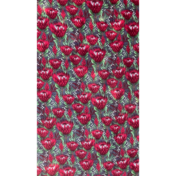 Crimson Protea Tablecloth - 150 x 250cm - 6-8 Seater