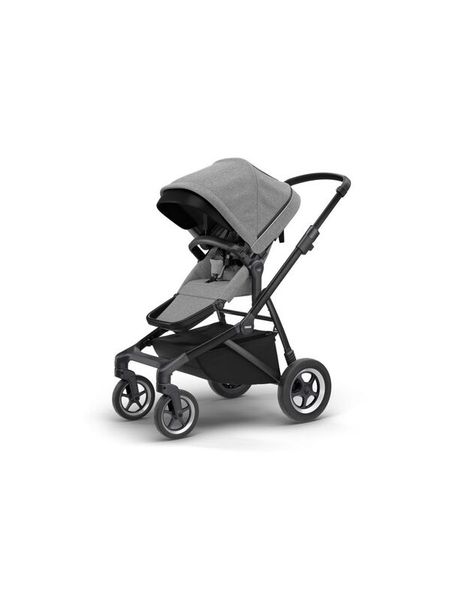 Thule Sleek Grey Melange on Black Stroller