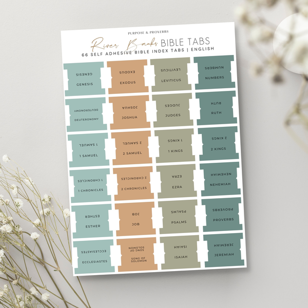 Purpose &amp; Proverbs - Bible Tabs - River Banks - English