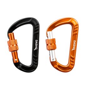 Set of 2 -12kN Heavy Duty Locking Carabiner Auto Locking Carabiner Clip