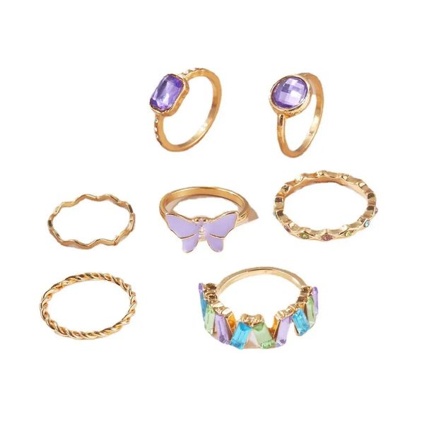 Women Gold Alloy Stacking Ring