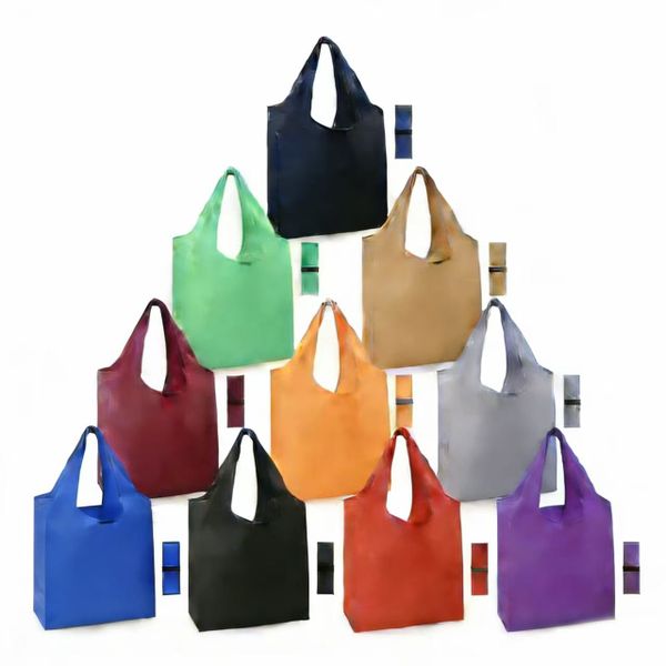 Reusable Grocery Bags, Foldable Shopping Totes, Lightweight Set of 10
