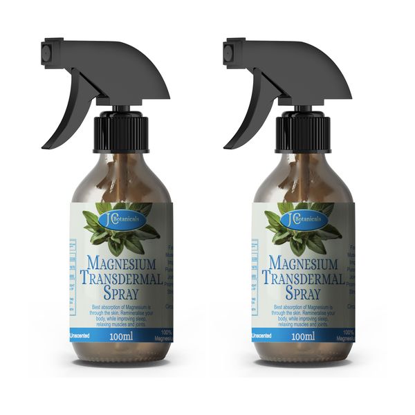 Magnesium Topical Supplement 2-Pack 100ml by JC Botanicals
