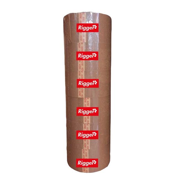 RIGGER Packaging Buff Tape 48mm x 40mt ( 36 Pack )
