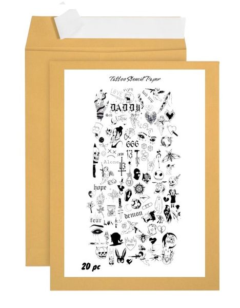 Tattoo Stencil Paper Sheets Thermo Printers and Hand Drawing 10 Sheets