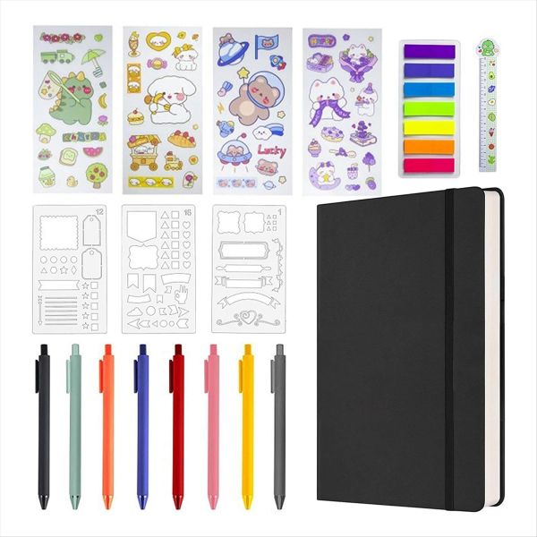 Hardcover Notebook Set Supplies Planner Daily Stationary A