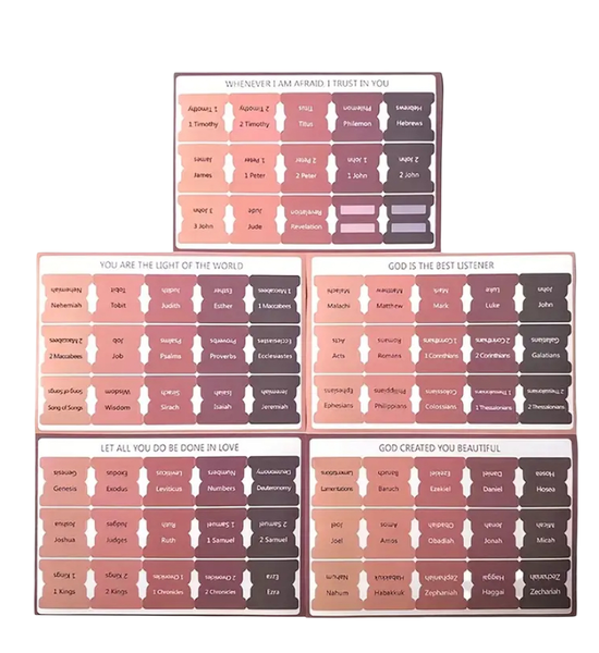 Bible Tabs - Laminated Bible Index Tabs - Sunset Vintage Theme (75 pcs)