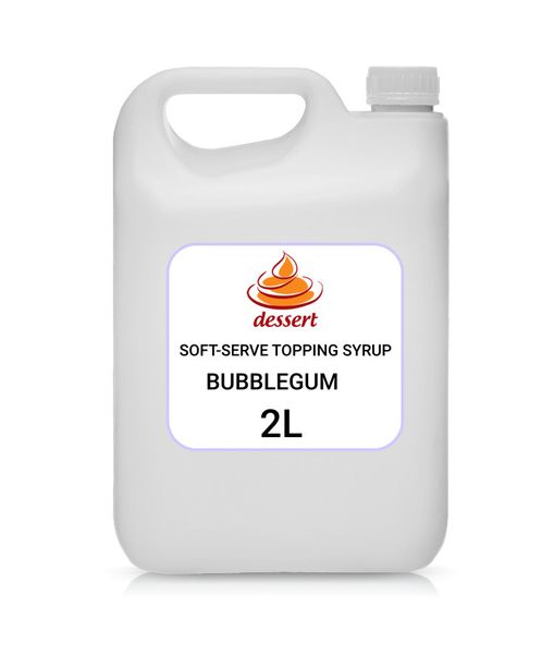 Bubblegum Dessert Topping Syrup 2 Litres