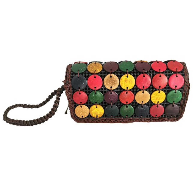 Hand Made Coconut Shell Purse Bag