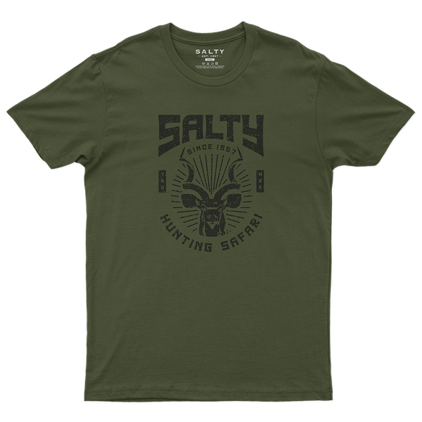 Salty - Endless Summer T-Shirt Hunting Safari- Olive Green