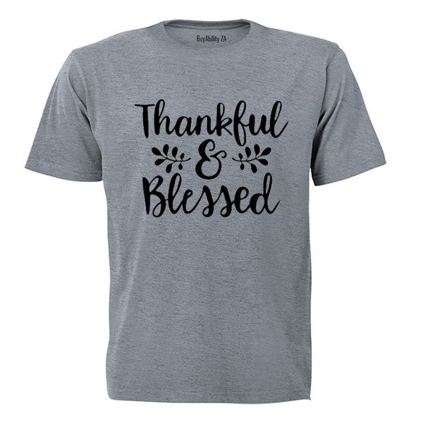 Thankful &amp; Blessed - Kids T-Shirt - White
