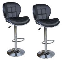 Set of 2 Stylish and Armless Bar Stools