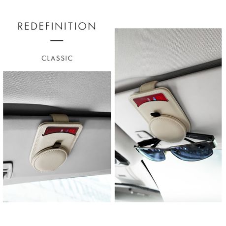Sunglass Holder Car Visor Accessories Sunglass Clip Holder-Beige, Shop  Today. Get it Tomorrow!