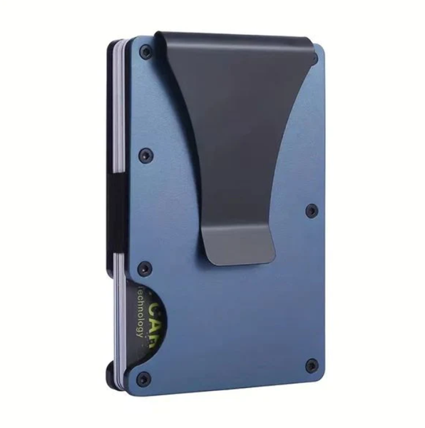 IPSTYLE Men's Metal Wallet Credit Card Mini Wallet Card Holder