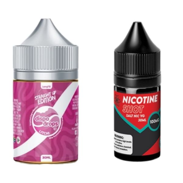 Dispo Drops 60ml Salt/MTL Combo 50MG - Litchi