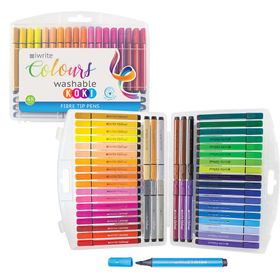 iWrite Colours Washable Triangular Koki Colouring Pens - Pack of 48 ...