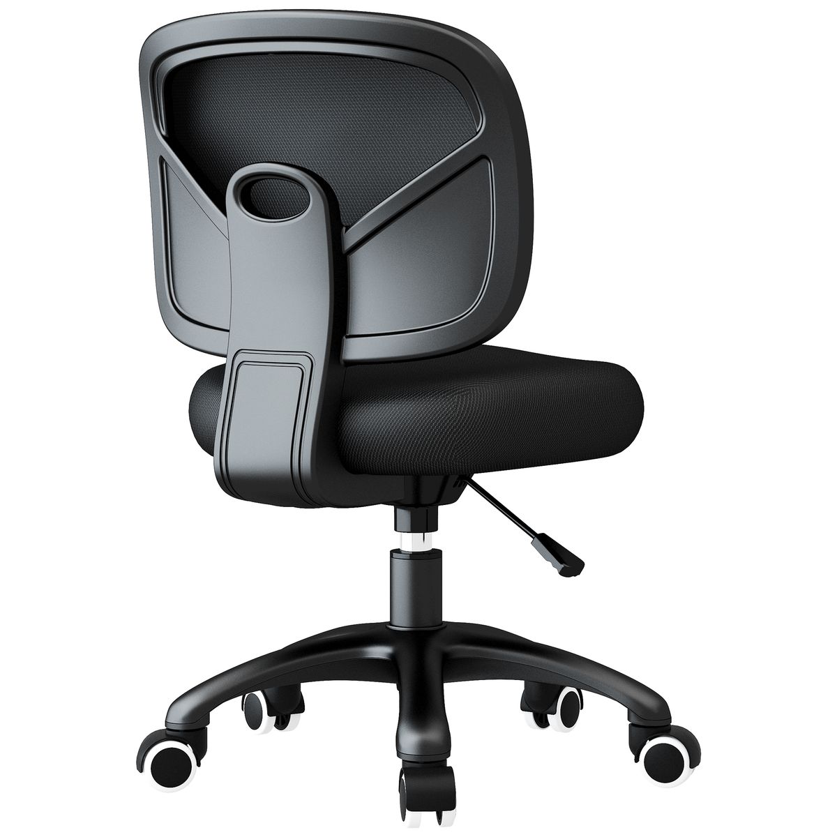 Low back small computer chair, small desk chair, small space office chair