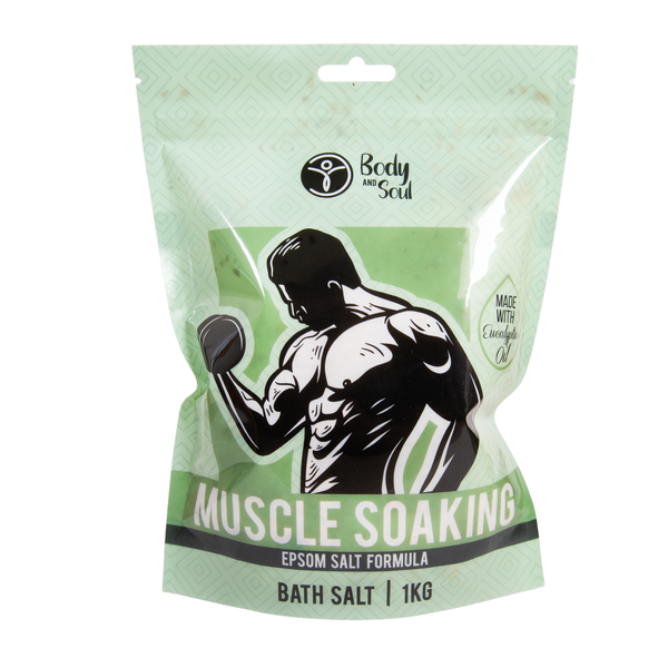 Body &amp; Soul Muscle Soak Epsom salts Bath Salts 1kg