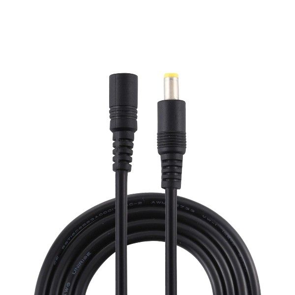 Male to Female Extender 2.5mm Power Cable For Mini UPS - 2 PACK