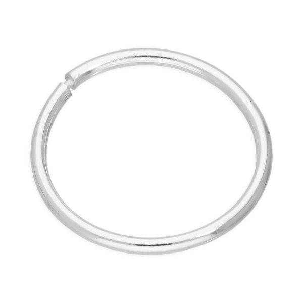 Single Sterling Silver Lightweight Sleeper 12mm Hoop Earring