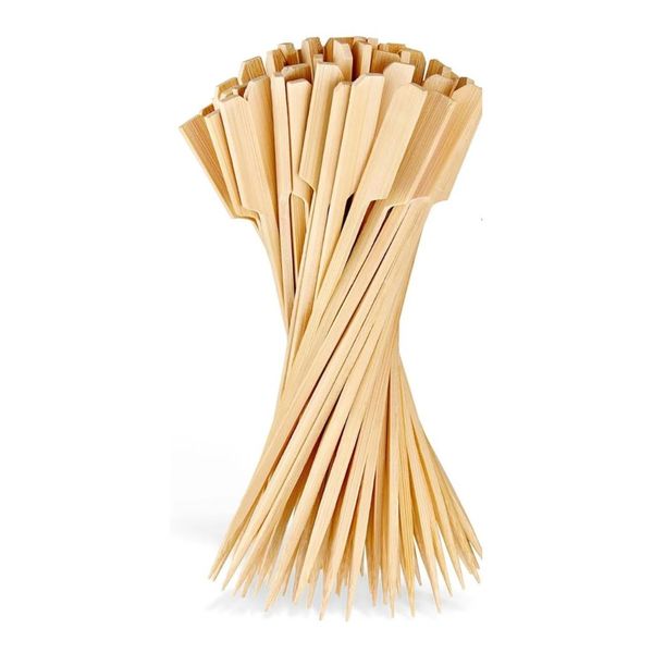 200-Pack 9cm Bamboo Party Mini Skewers Picks- Brown