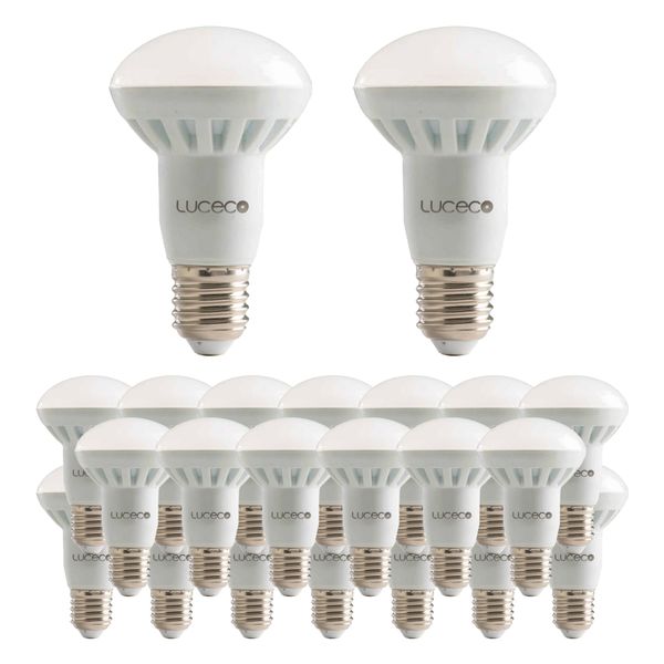 50Pc R63, E27, 7W, 550Lm, Natural White, 4000K, 25 000Hrs, Non-Dim, Led Lamp Bulk Case