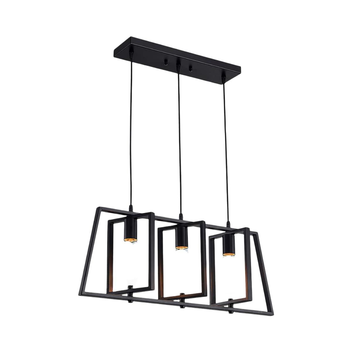 3-Arm Adjustable Vintage Pendant Light