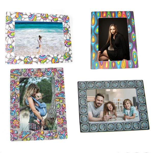 Fridge Magnetic Photo Picture Frame 18 - Pack of 4