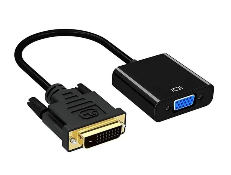 DVI to VGA Converter Cable Compatible With PC Monitor Projector Display