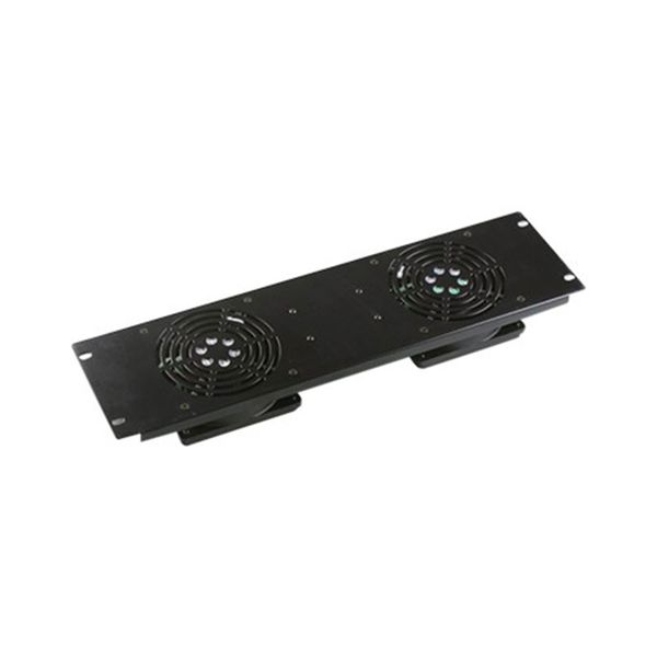 Space TV Cabinet Cooling System with 2 Fans 3UFor Space TV Network Cabinets