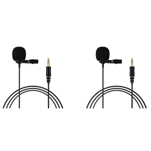 Omnidirectional 3 5Mm Lavalier Tie Clip Audio Mic For Camera Phone