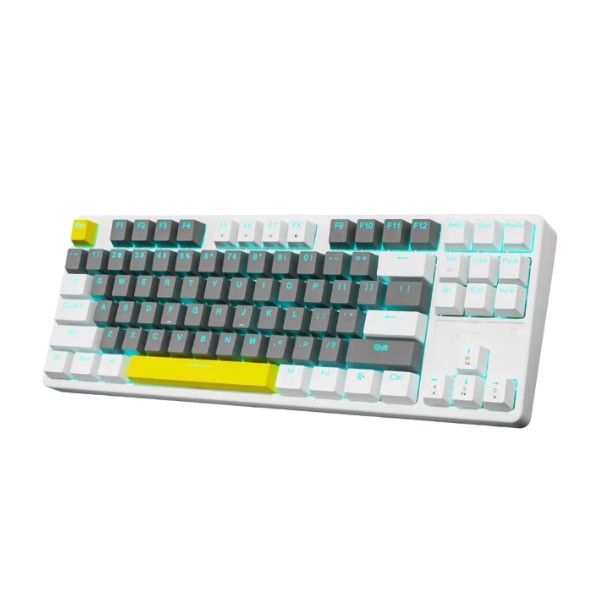E-YOOSO - Z87 - Backlit Monochrome Keyboard With Dual Mode Keycaps - White