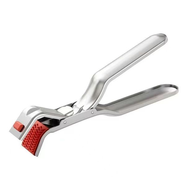 Stainless Steel Heat-Resistant Bowl Tongs - Ergonomic &amp; Oven-Safe