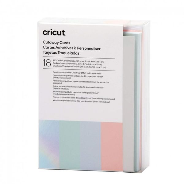 Cricut Cut-Away Cards Pastel R10 (8;9 Cm X 12;4 Cm) 18-Pack