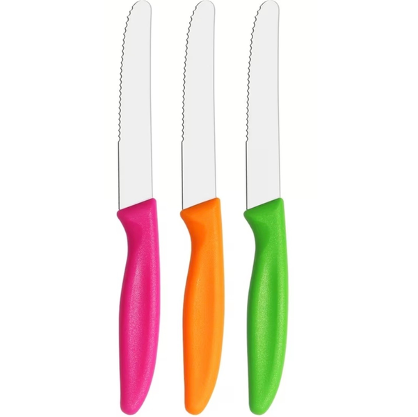 Reënboog Serrated Stainless Steel Knife Trio