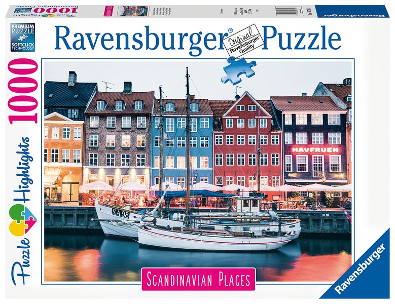 1000 Piece Puzzles-Scandinavian Kopenhagen, Denmark