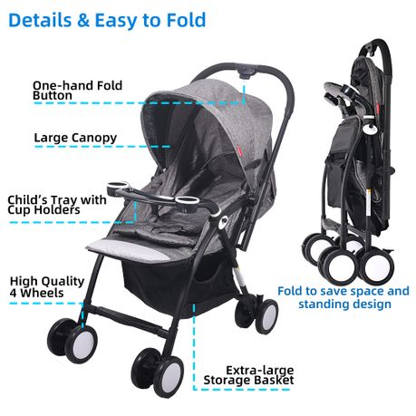 Flat cheap baby stroller