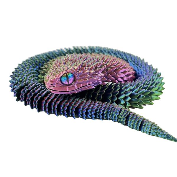 3D Snake Flexible Articulated Figure Model Gift Gift 3D Gift F