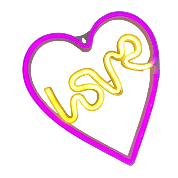 Love Heart Neon Sign Lamp USB And Battery Operated - FA-A36