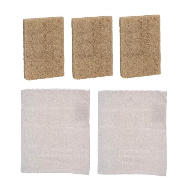 Kitchen Cleaning Set - Scouring Pad and Cleaning Cloth - 5 Pieces