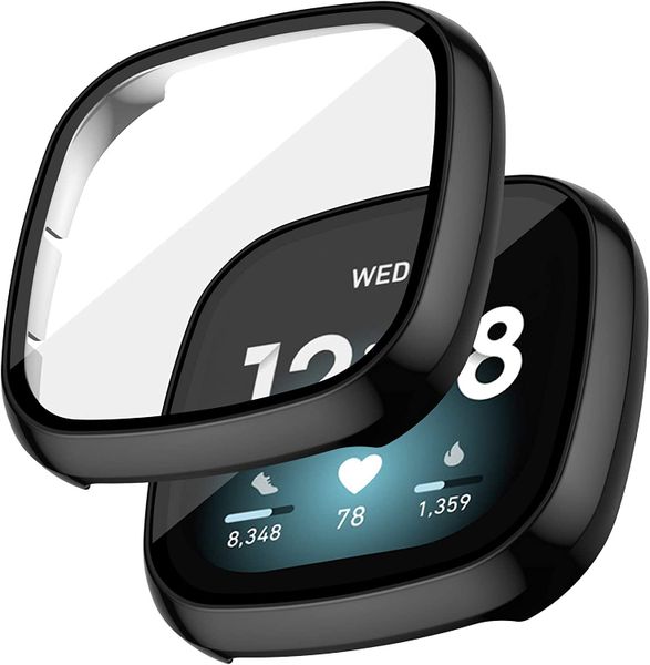 Fitbit Versa 3 Full TPU Protective Case For -Black