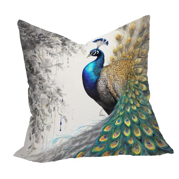 Peacock's Eclipsed Plumage Luxury Scatter by Nathan Pieterse